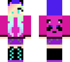 rainbow panda girl