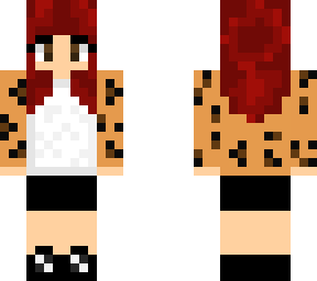 red hair and leopard print