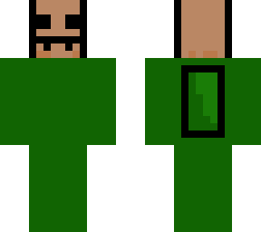simple green (spooky paper bag hat)