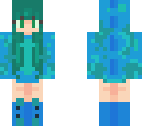 spotty blue dino girl