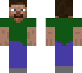 steve with a green shirt and fake sideburns