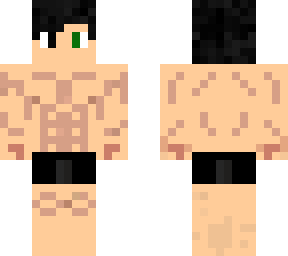 verde e preto saiyan arrumada
