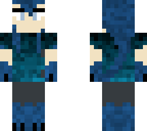 blue punk werewolf wip