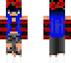 blue sunflower girl christmas