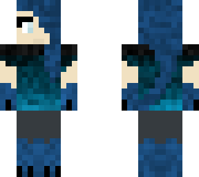 blue werewolf girl