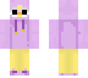 duck in a purp. hoodie w/ clout glasses