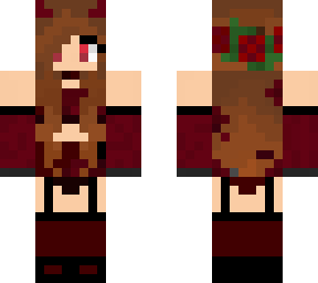 evil burgundy girlie