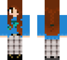 frog sweater and plaid pants