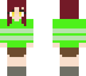 girl from undertail green version i think this is part of the game