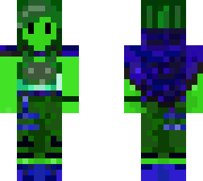 green blue coat