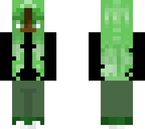 green casual girl