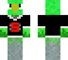 green parrot shirt final
