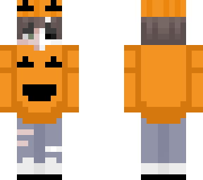 pumpkin skeleton boy