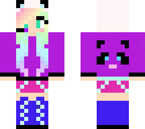 rainbow panda girl