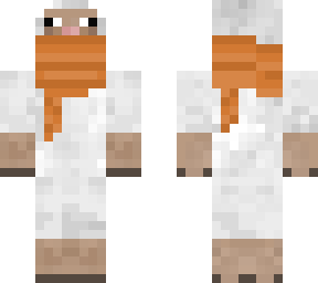 sheep with big scarf