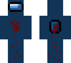 among us dark blue (stabbed)