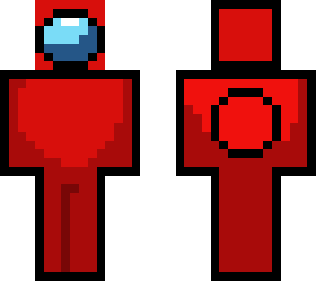 among us spaceman (red)