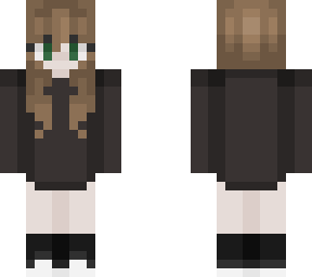black hoodie girl