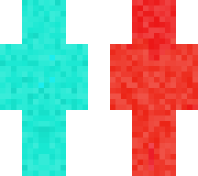 blue and red