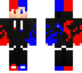 blue and red boy