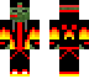 cool fire zombie gamer