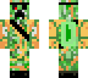 creeper charged with the power of the pumpkin moon