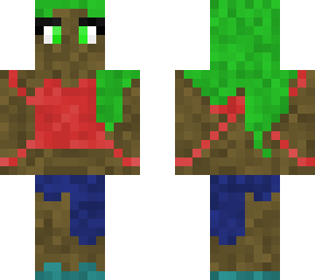 cute pixel girl (honestly she kinda looks like a grass block)