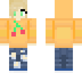 orange hoodie girl