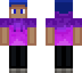 purple gamer boi with hoodie