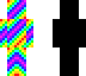 rainbow/black