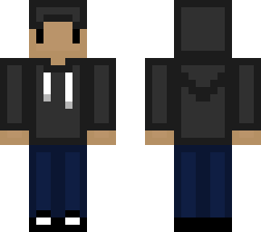simple black hoodie