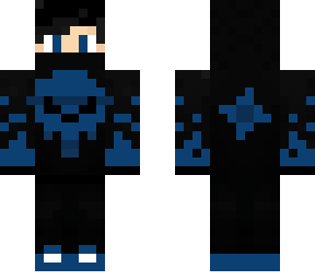 the blue skull ninja