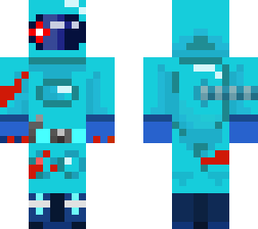 there is an imposter among us- cyan