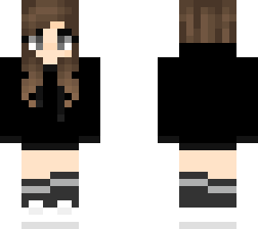 black hoodie girl
