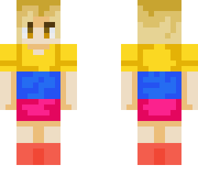 blonde girl in dress