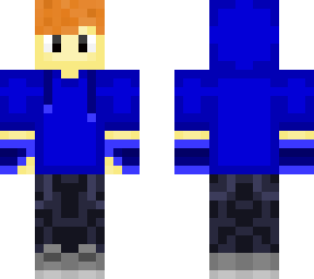 blue hoodie