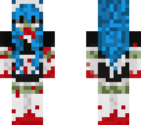 blue zombie maid
