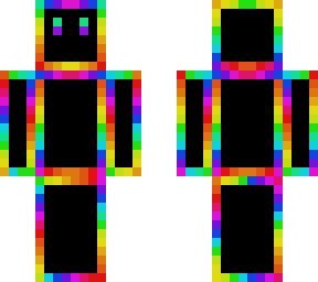 cartoony rainbow man
