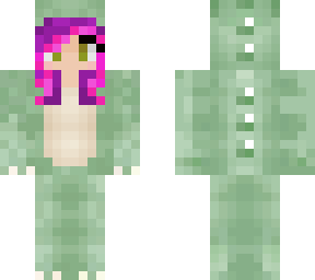 dinosaur onesie purple hair