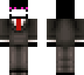enderman in a suit with a mask