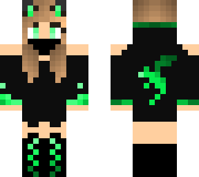 green ninja dragon girl by bumblebeegaminggaming4365)