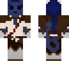 indigo tiefling adventurer (vers. 4)