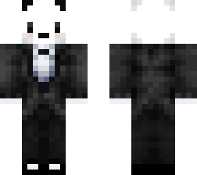kawaii panda in a suit