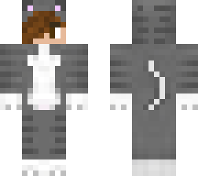 me in gray kitty onesie