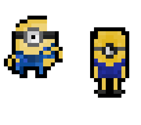 minion pixle art
