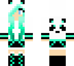 neon panda gamer girl edit