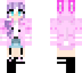 oc: lunar (me) bunny jumper hood up