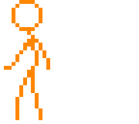 orange stick man