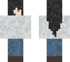 plain gray sweater girl