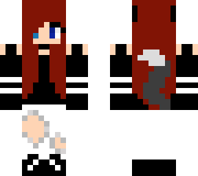 red hair wolf girl | Minecraft Skin